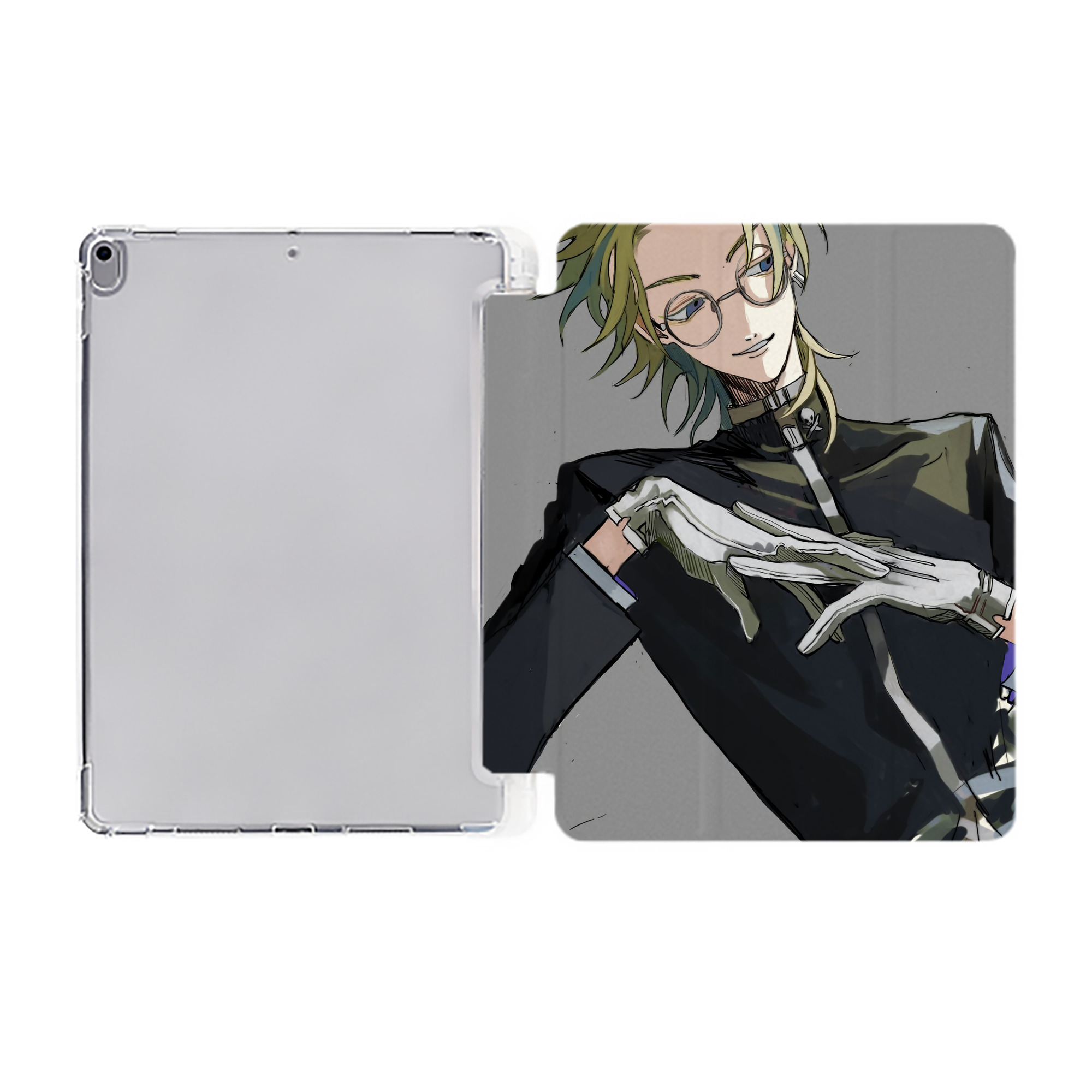 （画像用） 東京リベンジャーズ Tokyo Revengers IPad ケース ペン収納付き 三つ折りスタンド PUレザー×シリコン 対応機種9.5/10.5/10.9インチ
